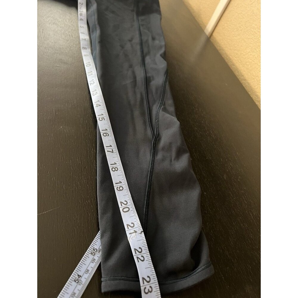 Lululemon‎ Capri Length Leggings Ruched Dark Blue Women’s Size 4 - Picture 9 of 11